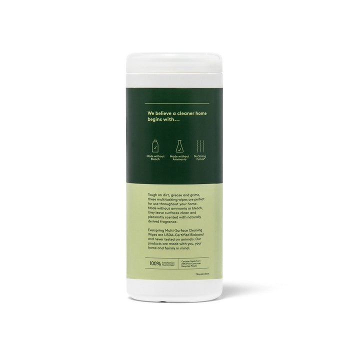 Citrus & Basil Multi-Surface Cleaning Wipes - 35ct - Everspring™