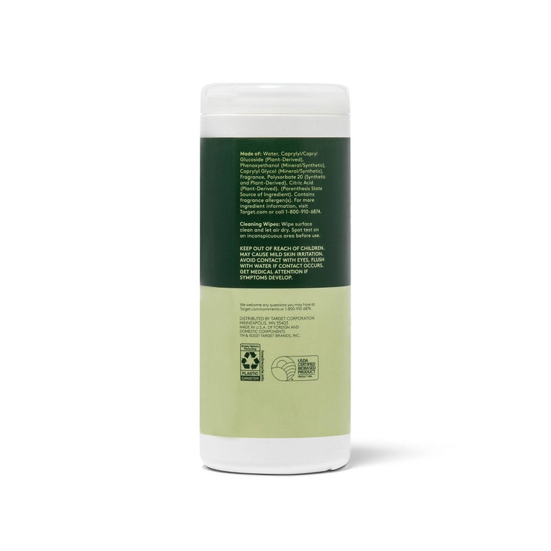 Citrus & Basil Multi-Surface Cleaning Wipes - 35ct - Everspring™