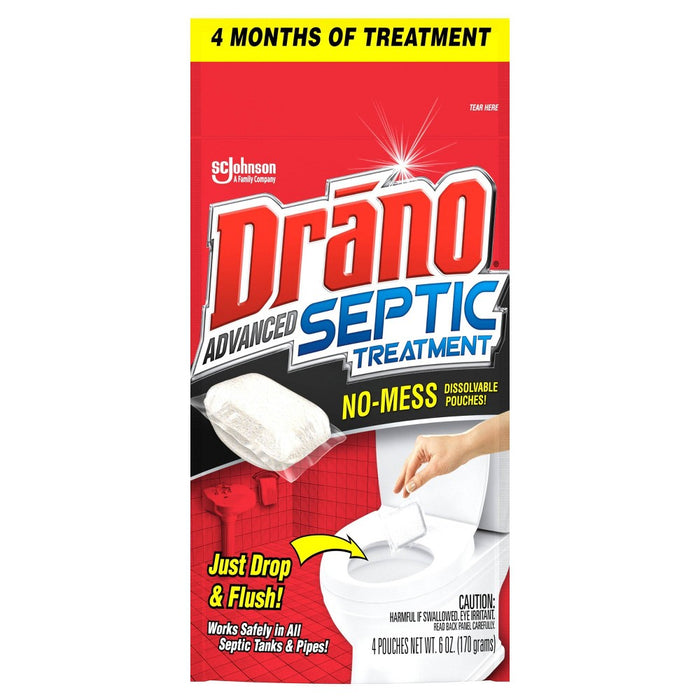 Drano Advanced Septic Tank Treatment - 6oz/4 Treatments