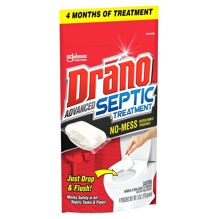 Drano Advanced Septic Tank Treatment - 6oz/4 Treatments