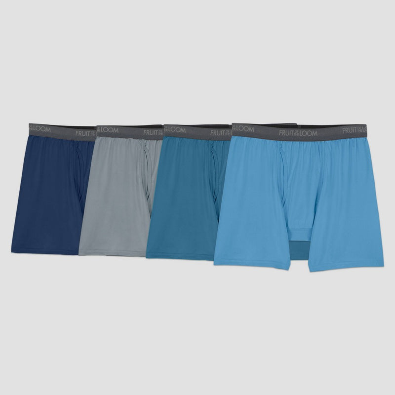 Fruit of the Loom Men's Comfort Stretch Microfiber Boxer Briefs - Colors May Vary S