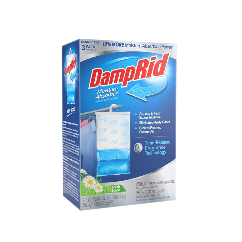 DampRid Hanging Air Freshener Bundle Bag - Fresh Scent - 3pk