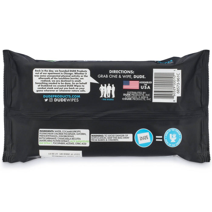 DUDE Wipes Fragrance-Free Flushable Wipes - 3pk/48ct