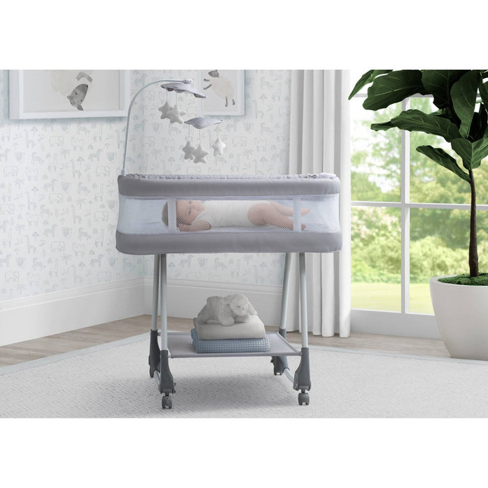 Simmons Kids' Shooting Star Rocking Bassinet with Airflow Mesh - Platinum (LOCAL PICKUP ONLY)
