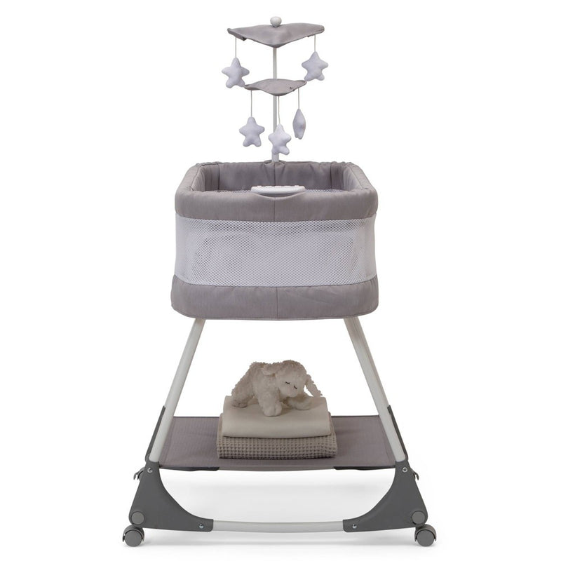 Simmons Kids' Shooting Star Rocking Bassinet with Airflow Mesh - Platinum (LOCAL PICKUP ONLY)