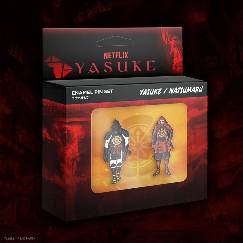 Super7 Netflix Anime: Yasuke Enamel Pins 2pk - Yasuke & Natsumaru