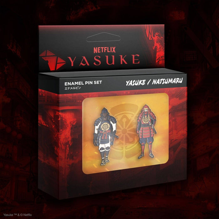 Super7 Netflix Anime: Yasuke Enamel Pins 2pk - Yasuke & Natsumaru