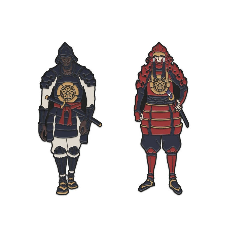 Super7 Netflix Anime: Yasuke Enamel Pins 2pk - Yasuke & Natsumaru