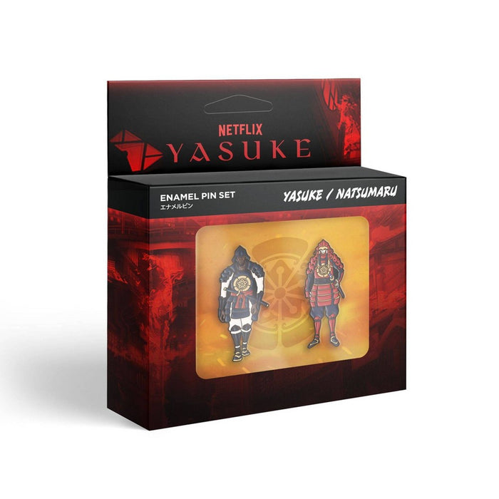 Super7 Netflix Anime: Yasuke Enamel Pins 2pk - Yasuke & Natsumaru