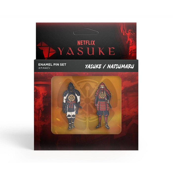 Super7 Netflix Anime: Yasuke Enamel Pins 2pk - Yasuke & Natsumaru