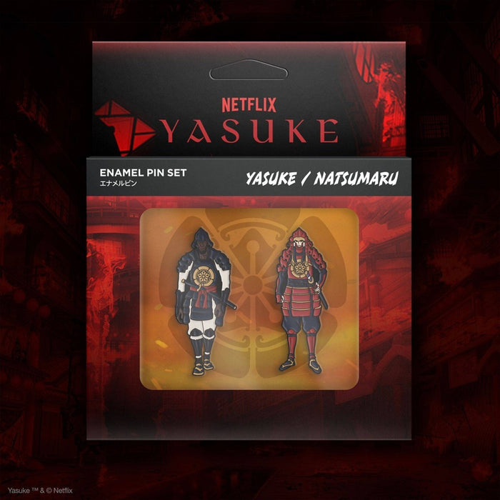 Super7 Netflix Anime: Yasuke Enamel Pins 2pk - Yasuke & Natsumaru