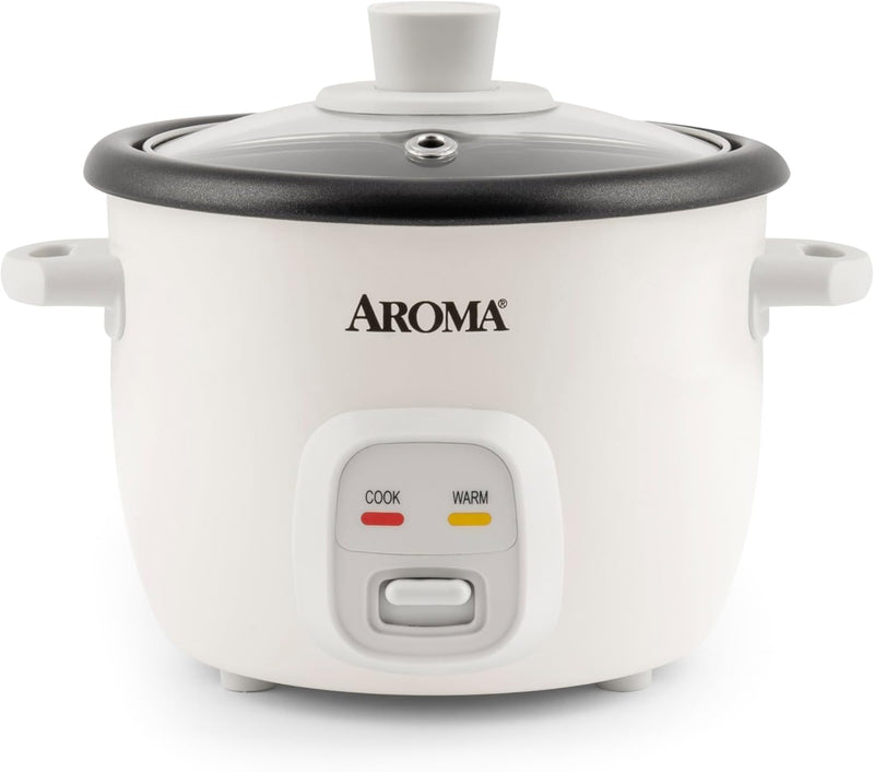 Aroma 4 Cup Pot Style Rice Cooker - White