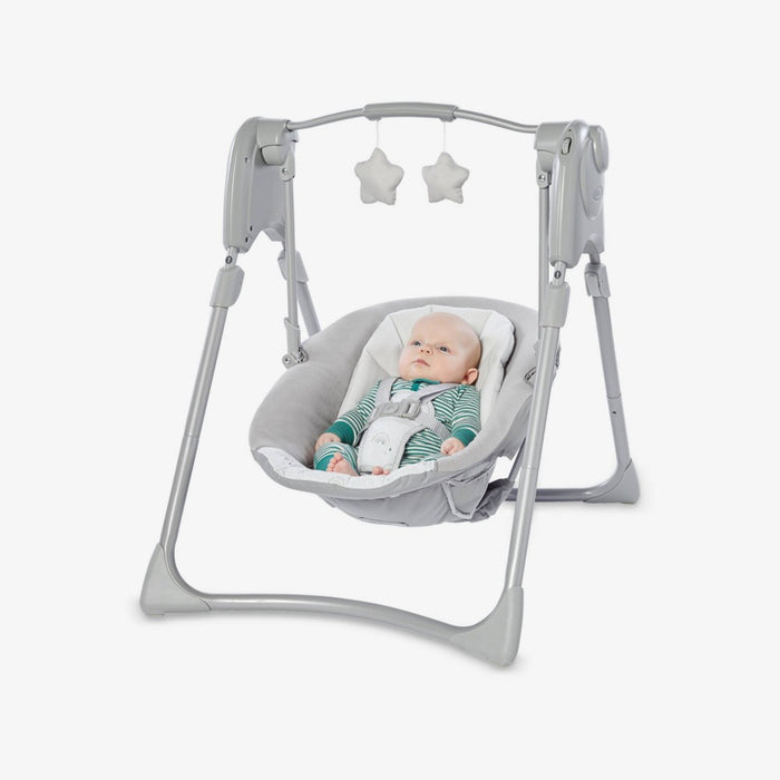Graco Slim Spaces Compact Baby Swing - Reign (LOCAL PICKUP ONLY)