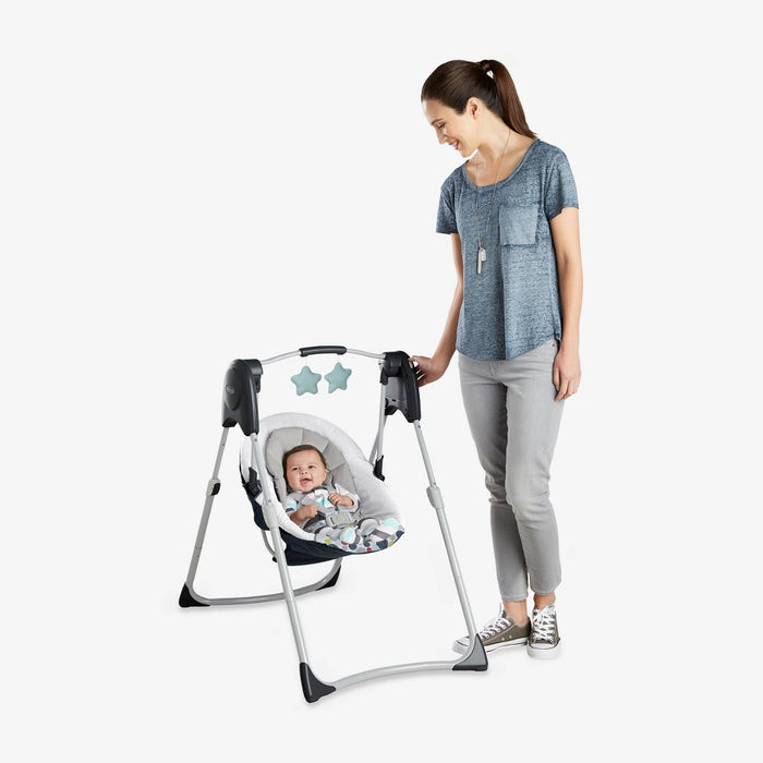 Graco Slim Spaces Compact Baby Swing - Reign (LOCAL PICKUP ONLY)