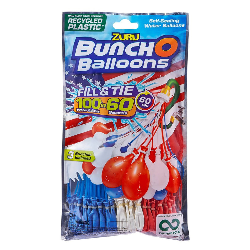 Bunch O Balloons Recycle Balloons - Red/White/Blue