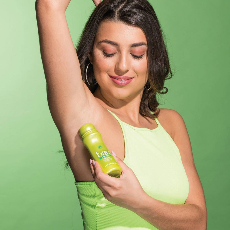 Ban Invisible Roll-On Antiperspirant Deodorant Unscented with Odor-Fighting Ingredients - 3.5 oz