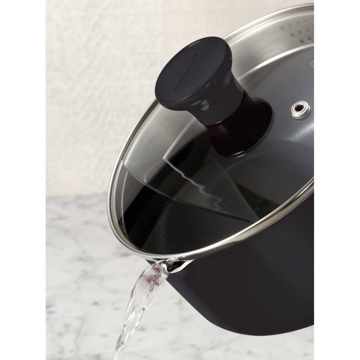 T-fal Simply Cook Nonstick Dishwasher Safe Cookware, 3qt Saucepan with Lid, Black