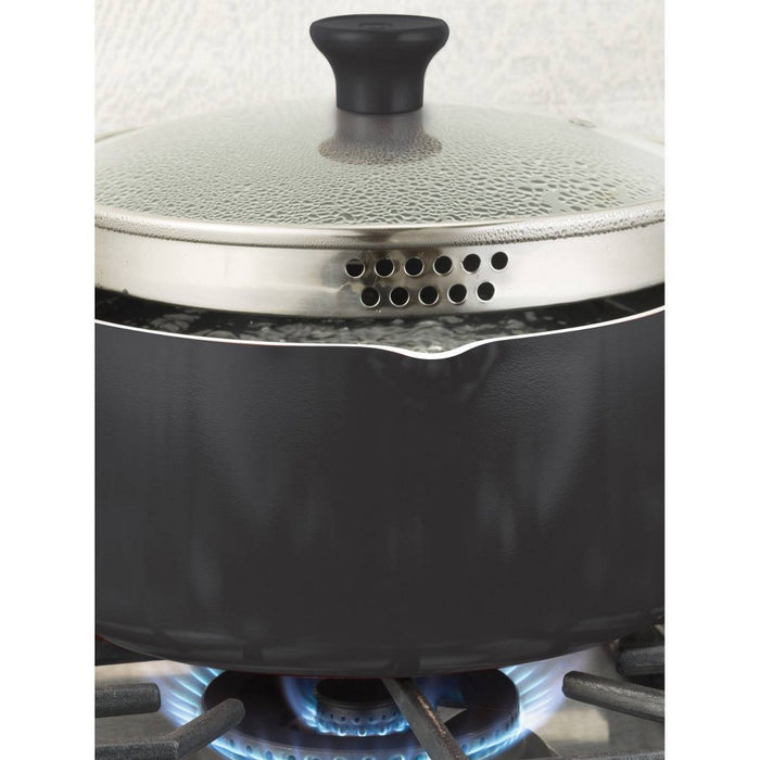 T-fal Simply Cook Nonstick Dishwasher Safe Cookware, 3qt Saucepan with Lid, Black