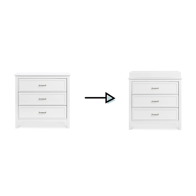 DaVinci Charlie 3-Drawer Dresser - White (LOCAL PICKUP ONLY)