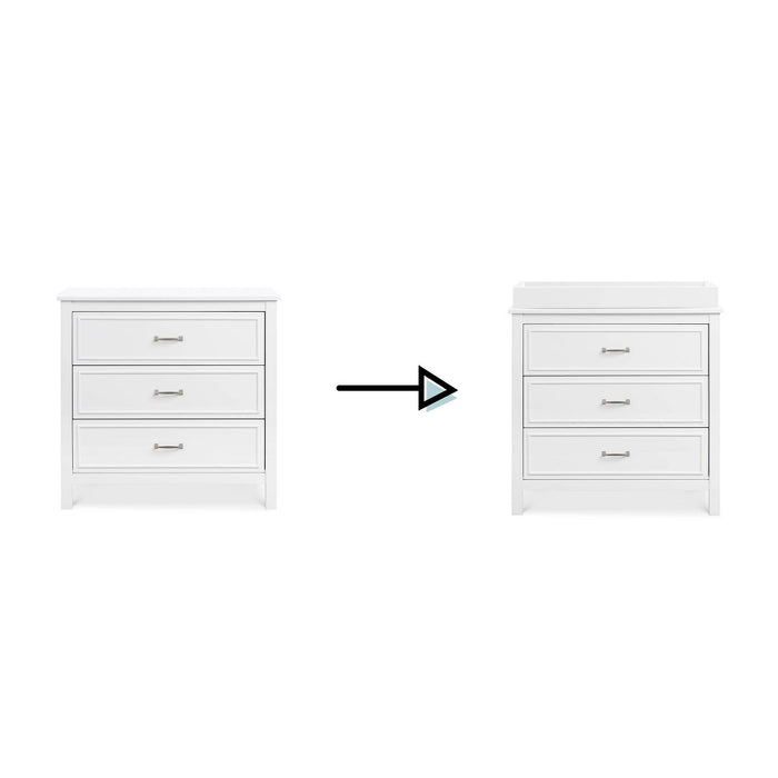 DaVinci Charlie 3-Drawer Dresser - White (LOCAL PICKUP ONLY)