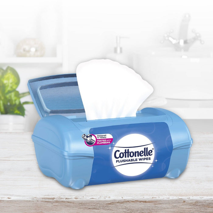 Cottonelle Flushable Wet Wipes Tub - 42ct