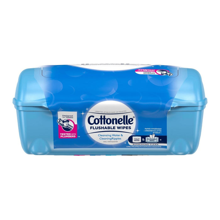 Cottonelle Flushable Wet Wipes Tub - 42ct