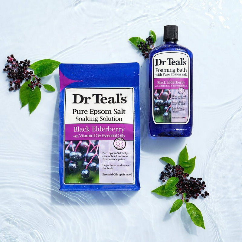 Dr Teal's Boost & Renew Elderberry Foaming Bubble Bath - 34 fl oz