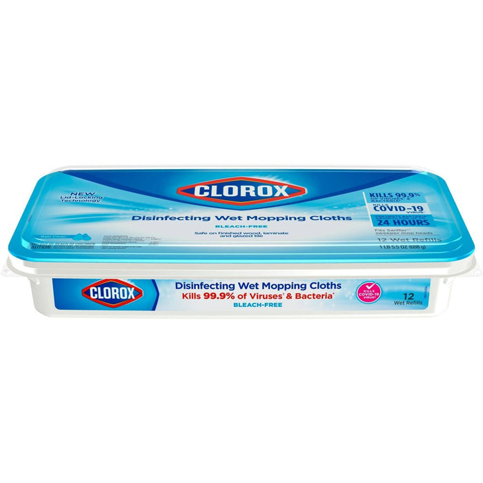 Clorox Disinfecting Mopping Cloth - Rain Clean - 12ct