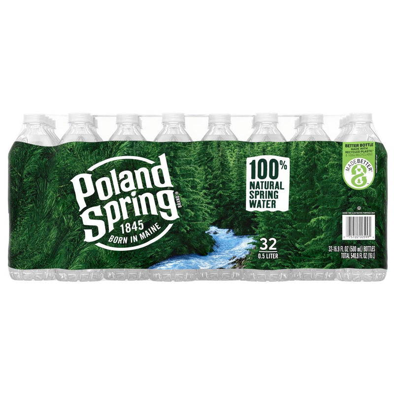 Poland Spring 100% Natural Spring Water - 32pk/16.9 fl oz Bottles (LOCAL PICKUP ONLY)