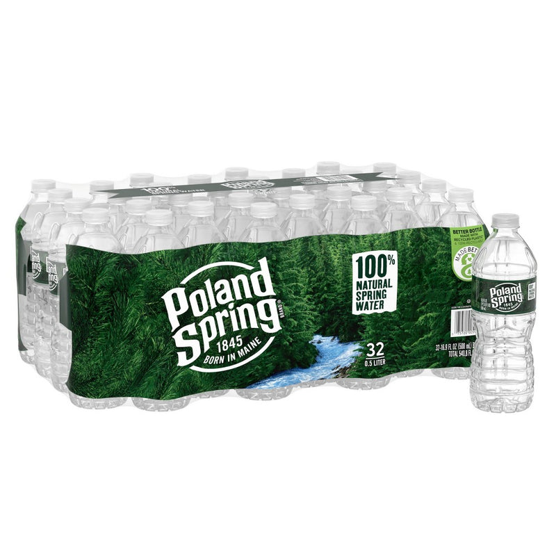 Poland Spring 100% Natural Spring Water - 32pk/16.9 fl oz Bottles (LOCAL PICKUP ONLY)