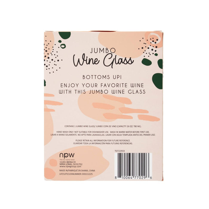26oz Giant Wine Glass Gold