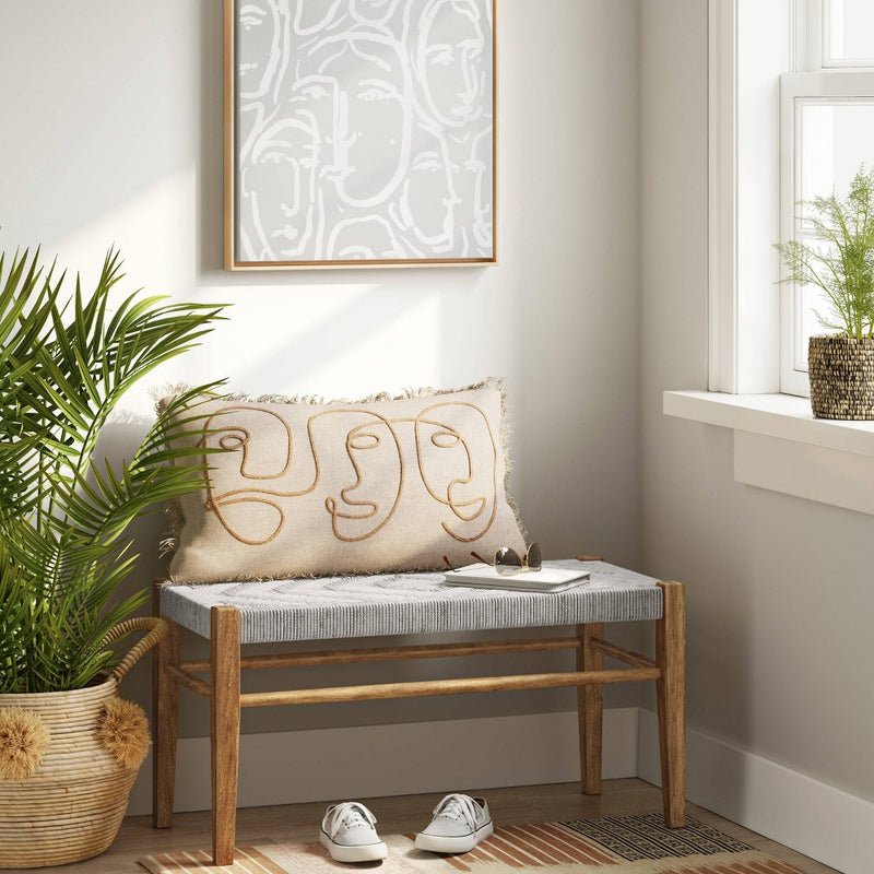 Lumarco Woven Bench Natural - Opalhouse™ (LOCAL PICKUP ONLY)