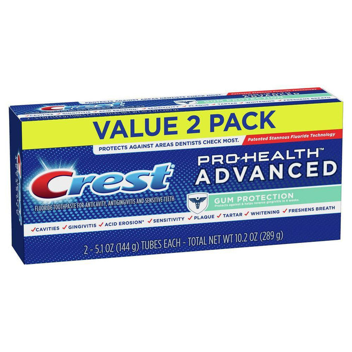 Crest Pro-Health Advanced Gum Protection Toothpaste Twin Pack - 5.1oz