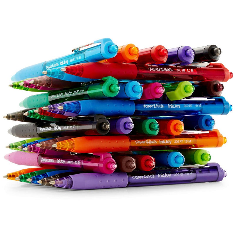 Paper Mate Ink Joy 8pk 300RT Ballpoint Pens 1.0mm Black