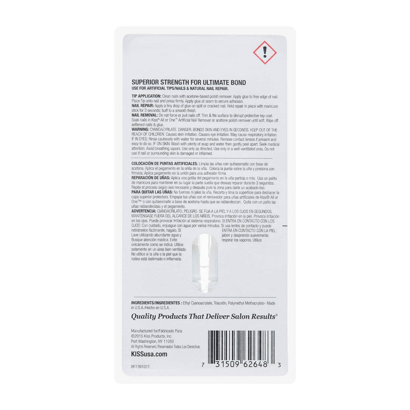 Kiss PowerFlex Maximum Speed Nail Glue - 0.10oz