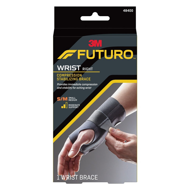 FUTURO Compression Stabilizing Wrist Brace, Right Hand, S/M