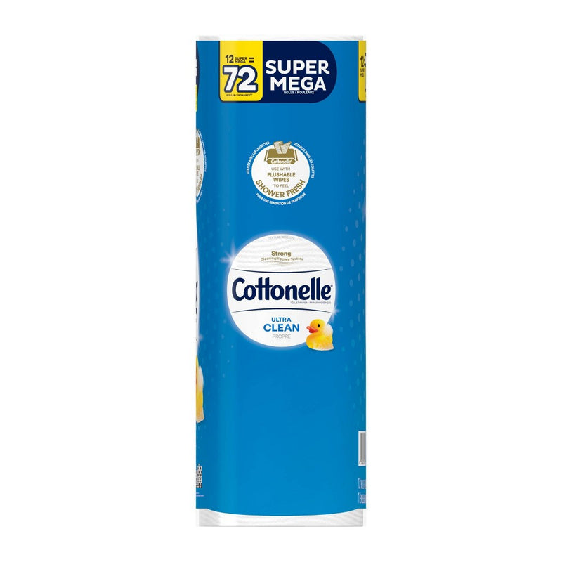 Cottonelle Clean Care Toilet Paper - 12 Super Mega Rolls/468 Sheets per Roll