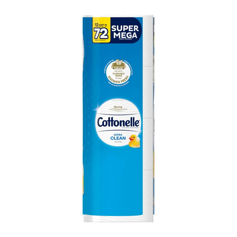 Cottonelle Clean Care Toilet Paper - 12 Super Mega Rolls/468 Sheets per Roll
