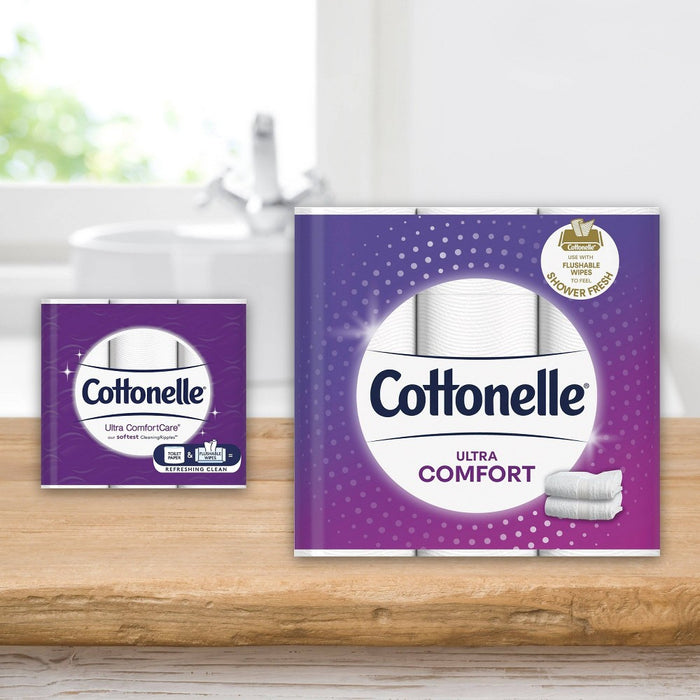 Cottonelle Comfort Care Toilet Paper - 12 Super Mega Rolls/402 Sheets per Roll