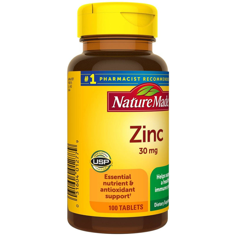 Nature Made Zinc 30mg Dietary Supplements - 100ct