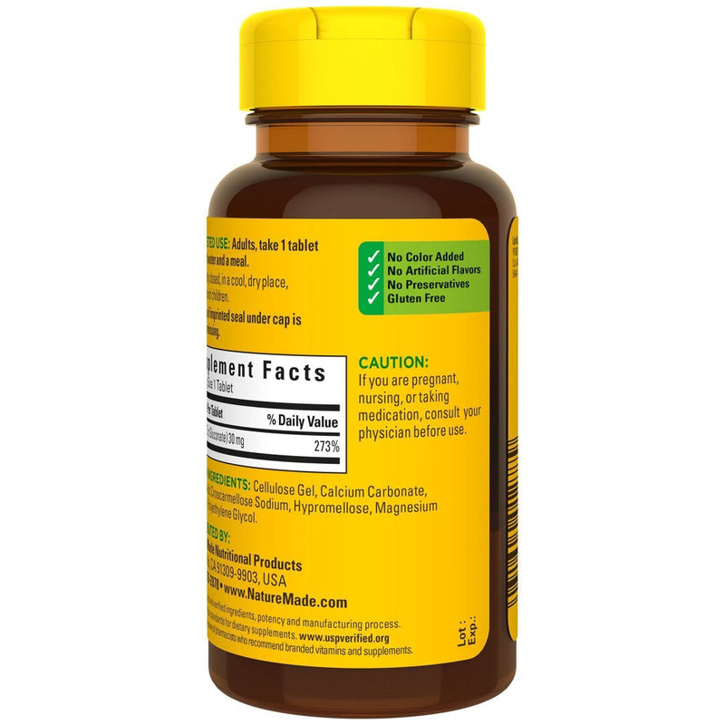 Nature Made Zinc 30mg Dietary Supplements - 100ct