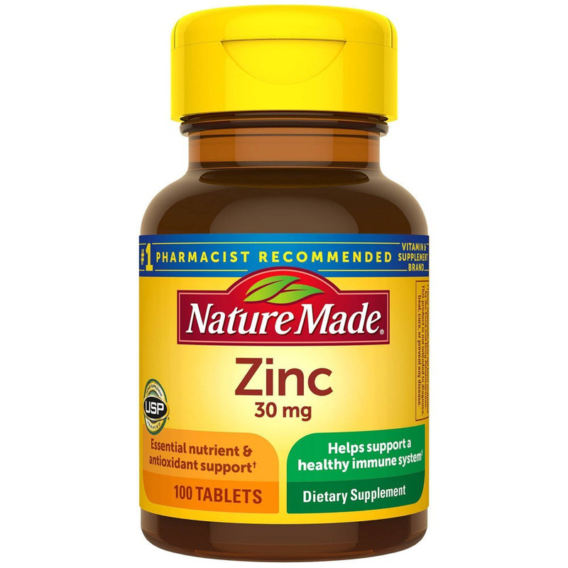 Nature Made Zinc 30mg Dietary Supplements - 100ct