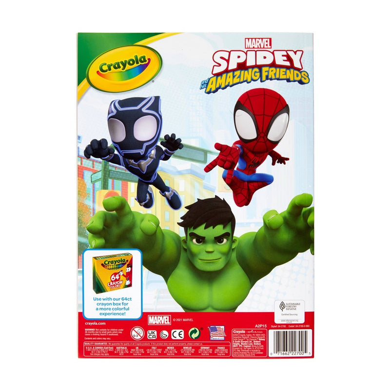Crayola 96pg Coloring Book - Spidey and His Amazing Friends