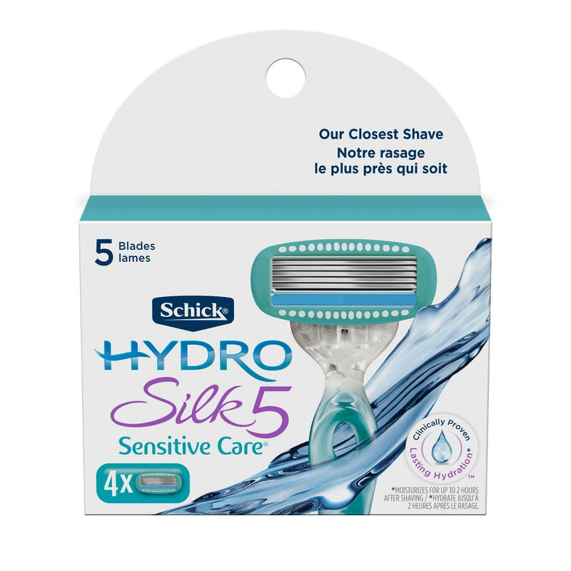 Schick Hydro Silk 5 Sensitive Women's Razor Blade Refills - 4ct