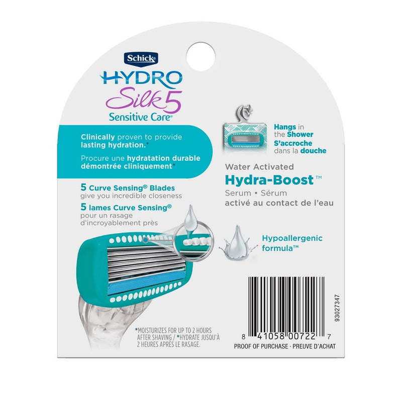 Schick Hydro Silk 5 Sensitive Women's Razor Blade Refills - 4ct