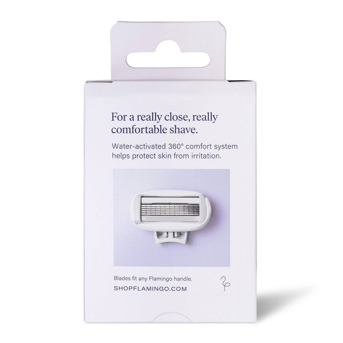 Flamingo Women's Razor Blade Refills - 5-Blade Refill Cartridges - 4ct