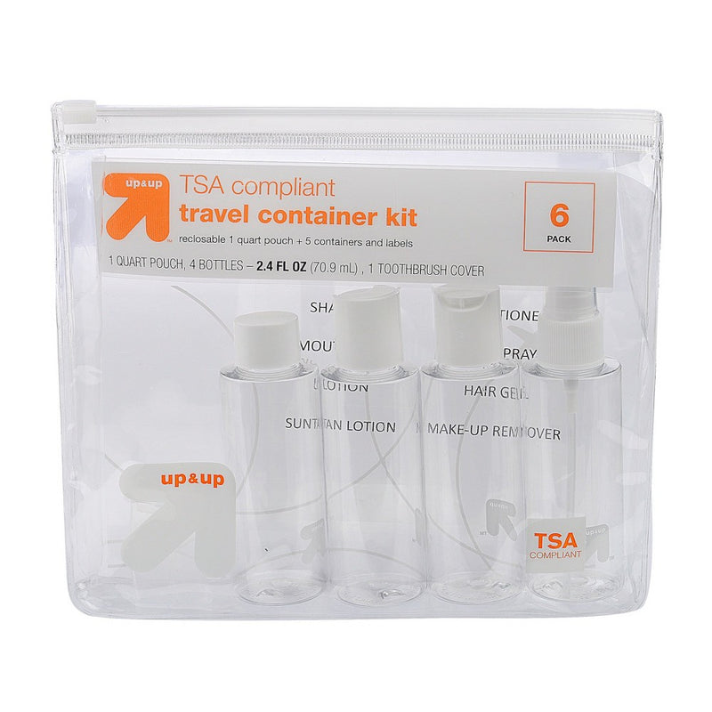 Travel Container Kit - Clear - 6pk - up & up™