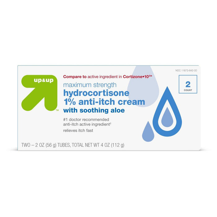 Hydrocortisone 1% Anti-Itch Cream with Soothing Aloe - 4oz - up & up™