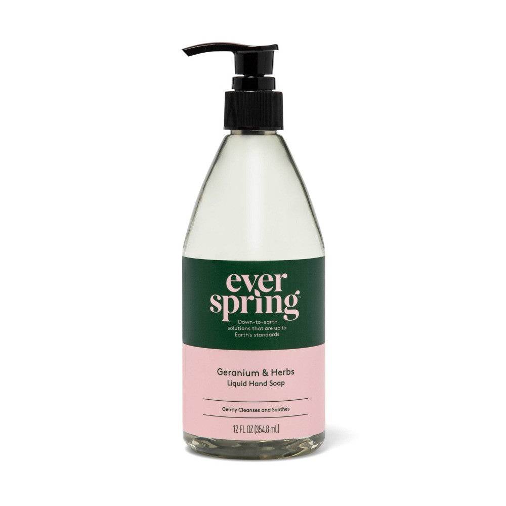 Geranium Liquid Geranium & Herbs Liquid Hand Soap - 12 fl oz - Everspring™ — Total ...