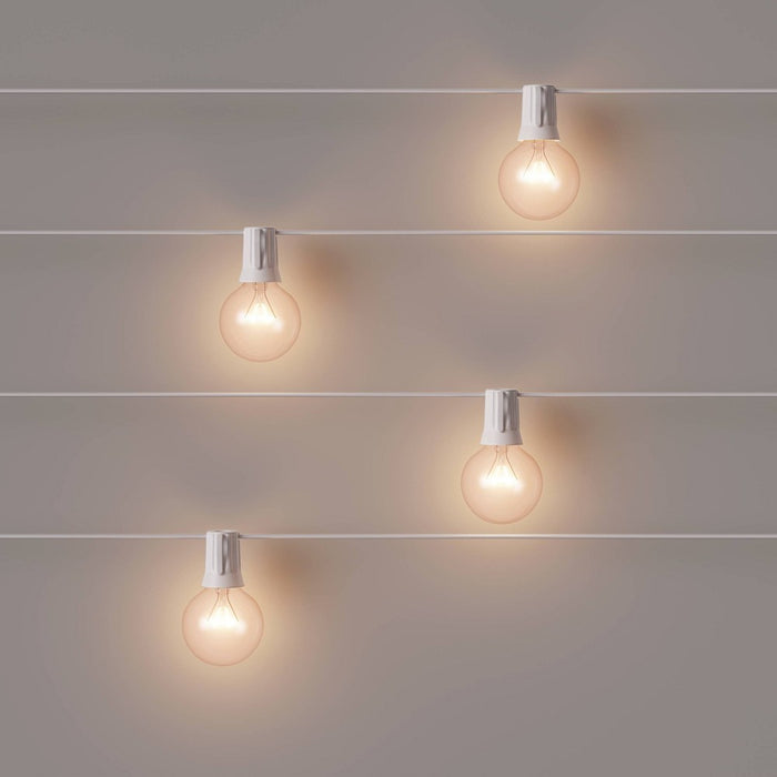 20ct Incandescent Outdoor String Lights G40 Clear Bulbs - White Wire - Room Essentials™